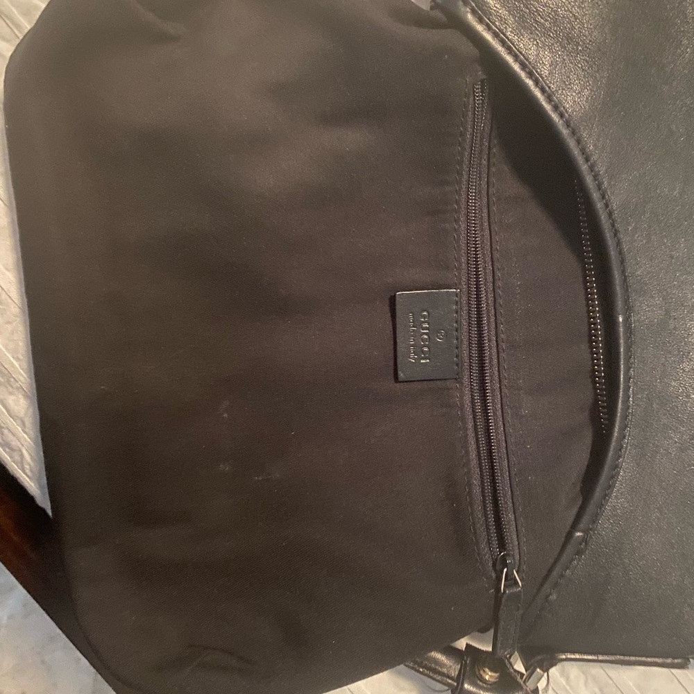 authentic Gucci Black Leather Abbey Hobo Bag - Picture 12 of 12